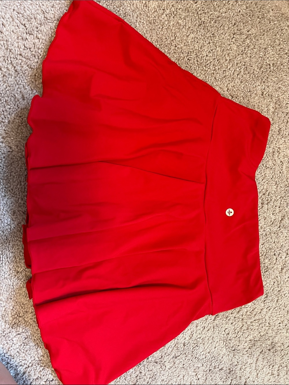 Halara Red athletic skirt - Picture 4 of 5